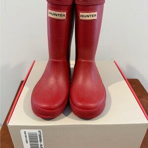 Hunter Kids Classic Red Rain Boots